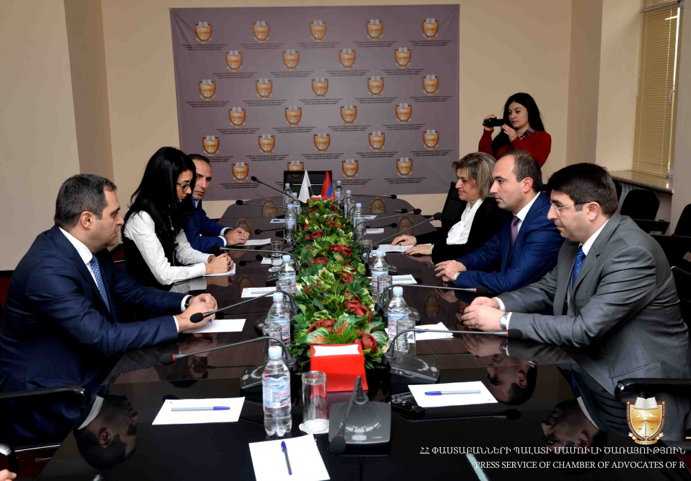 MINISTER OF JUSTICE VISITED THE CHAMBER OF ADVOCATES OF RA MINISTER OF JUSTICE VISITED THE CHAMBER OF ADVOCATES OF RA